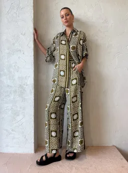 Alemais Dimi Jacquard Top and Pants Set Print Size 10 for rent on The Volte - image 2