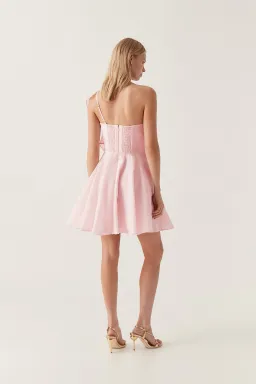 Aje Genesis Mini Dress in Soft Pink Size 6 for rent on The Volte - image 2