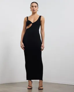 Auteur Studio Paris Midi Dress Black Size S / AU 8 for rent on The Volte - image 1