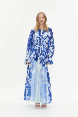 Aje Asher Midi Dress Blue Size 8 for rent on The Volte - image 1