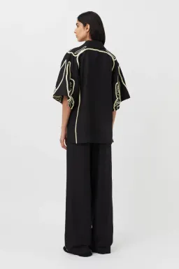 Camilla & Marc Lanza Shirt and Lanza Pants Black Size 8 for rent on The Volte - image 2