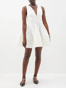 Zimmermann Tama Mini Dress White Size 4/ AU 16  for rent on The Volte - image 1