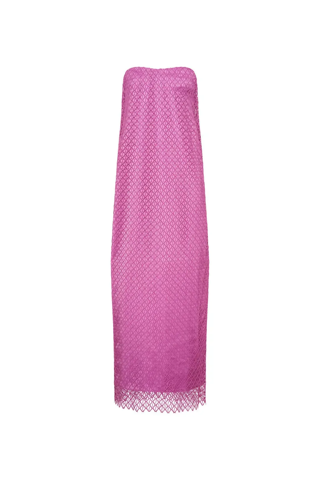 Camilla & Marc Sinclar Lace Maxi Dress Magenta Pink Size 8 for rent on The Volte - main image