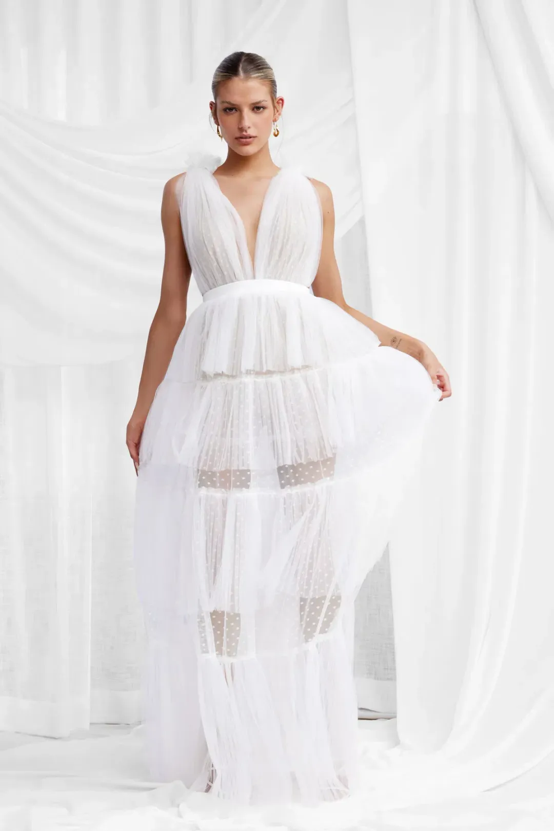 Lexi Zendaya Dress White Size 10 for rent on The Volte - main image