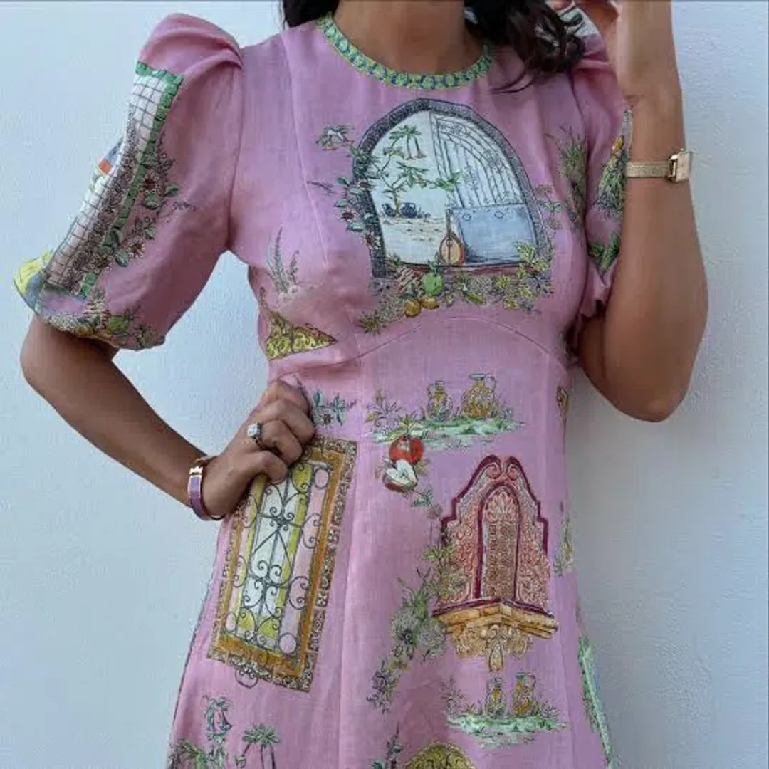 Alemais Monte Midi Dress size 8 for rent on The Volte - main image