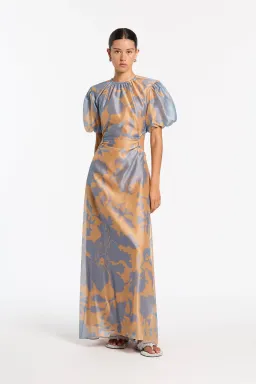 Sir The Label Coralie Puff Sleeve Dress Print Size 1 / AU 8 for rent on The Volte - image 1