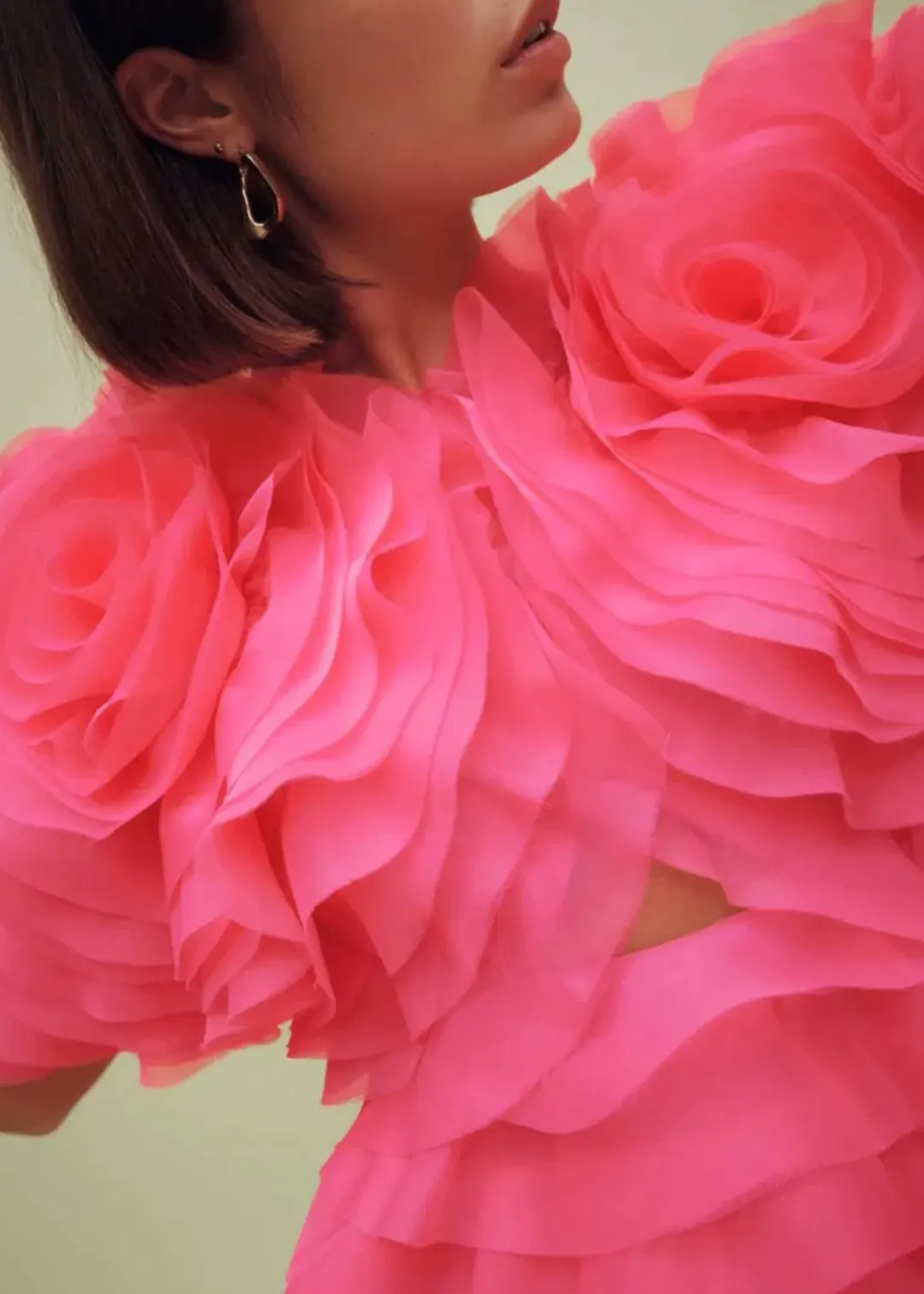 Aje Amour Mini Dress Pink Size 14 for rent on The Volte - main image