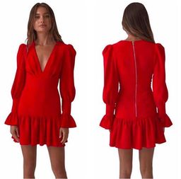 by Johnny anna v tulip sleeve dress size 6 for rent on The Volte - image 3