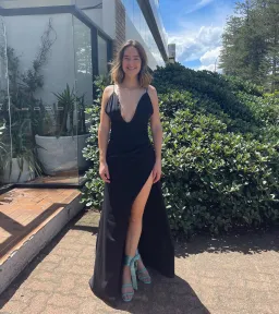 Alamour The Label Irma Low Neck Gown Black Size 6 for rent on The Volte - image 3