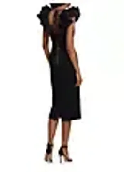 Rebecca Vallance Chloe Midi Dress Black Size 14  for rent on The Volte - image 3