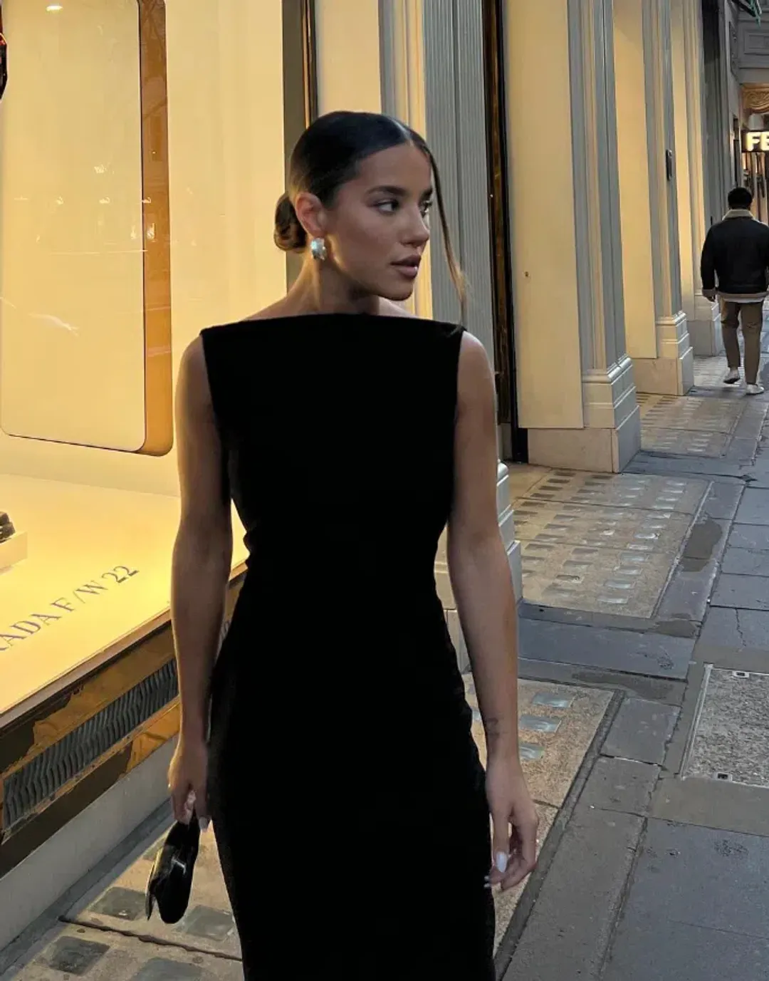 Effie Kats Verona Gown Black Size 14 for rent on The Volte - main image