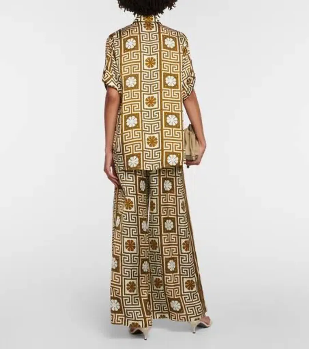 Alemais Dimi Jacquard Shirt & Pant Set Print Size 8 for rent on The Volte - main image