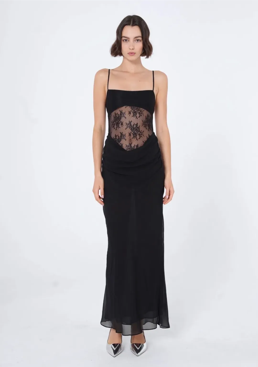 Benni Gabriel Maxi Dress Black Size 6 for rent on The Volte - main image