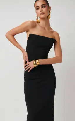 Effie Kats Danna Midi Dress Black Size 10 for rent on The Volte - image 4