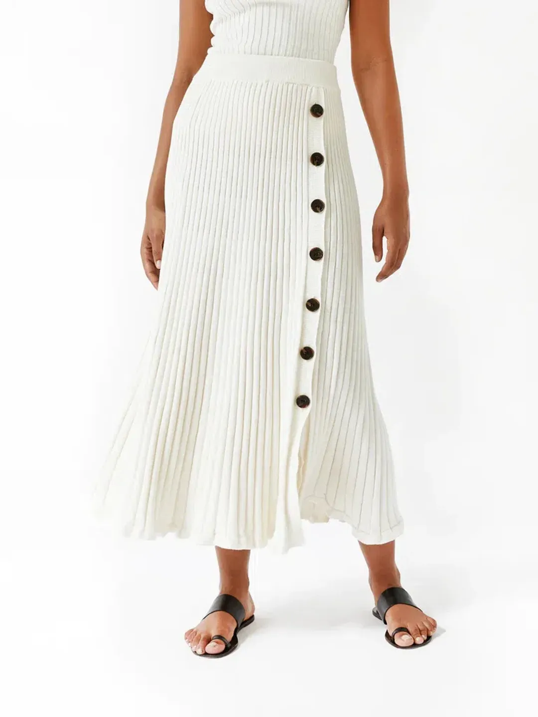 Anna Quan Lara Top & Hettie Skirt Set in Silence Size 10 for rent on The Volte - main image