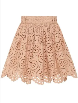 Aje Salita Broderie Skirt in Bleachcoast Beige Size 8 for rent on The Volte - image 3