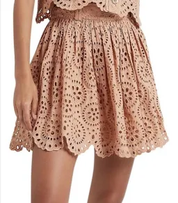 Aje Salita Broderie Skirt in Bleachcoast Beige Size 8 for rent on The Volte - image 2