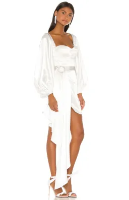 Bronx and Banco Lana Bridal Mini Dress in White Size M / AU 10 for rent on The Volte - image 2
