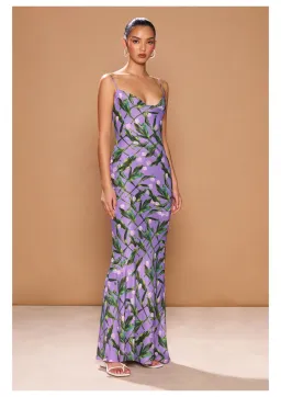 Sonya Moda Portofino Dress Tulipani Viola Floral Size 12 for rent on The Volte - image 1