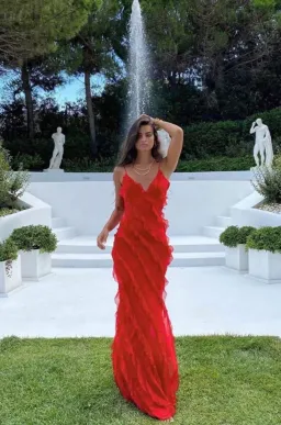 Rat & Boa Cecelia Maxi Dress Red Size XS / AU 6 for rent on The Volte - image 1