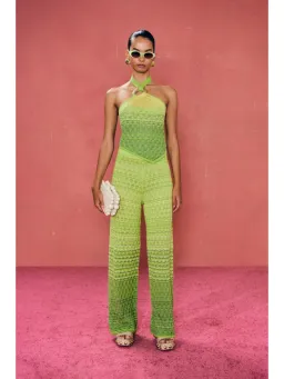 Cult Gaia Jayla Knit Pants and Top Set Ombré Size AU 8 for rent on The Volte - image 1