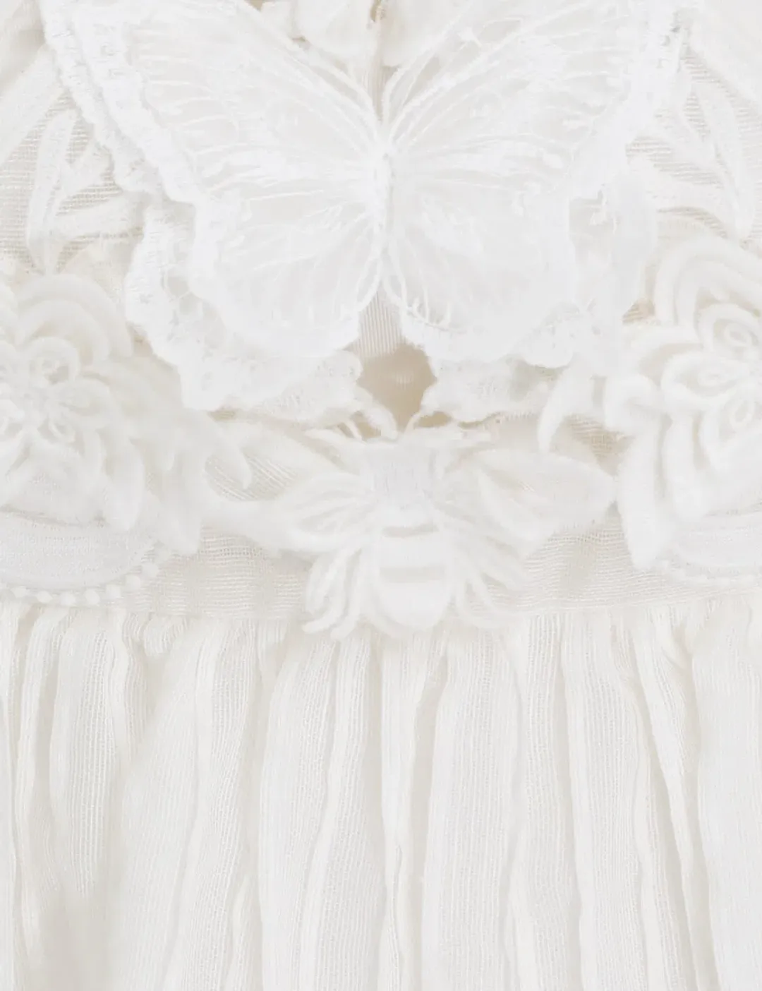 Zimmermann Luminous Embroidered Gown Natural Size 2 / AU 12  for rent on The Volte - main image