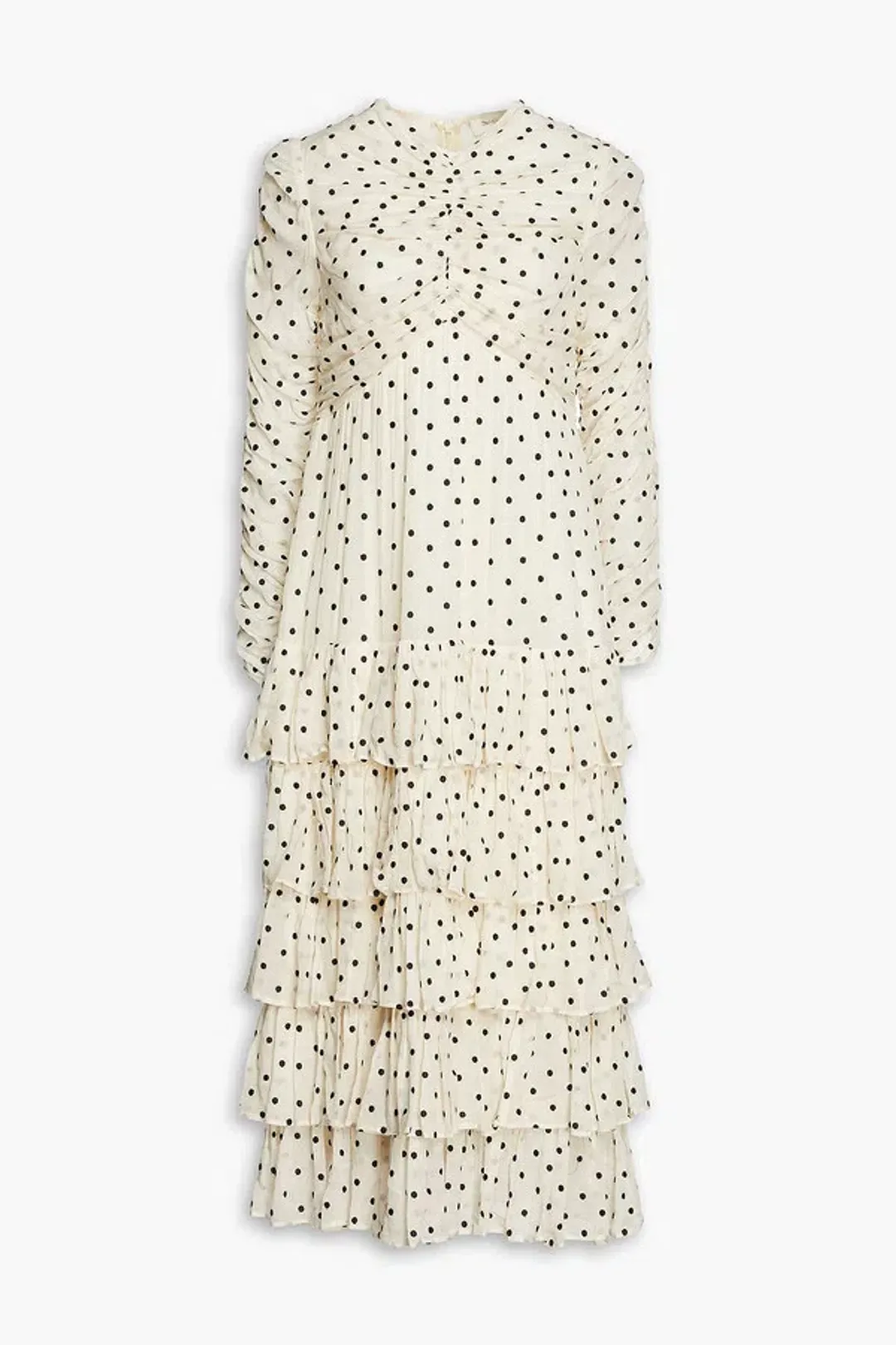 Zimmermann Concert Drawn Midi Dress Pearl Size 1 / AU 10 for rent on The Volte - main image