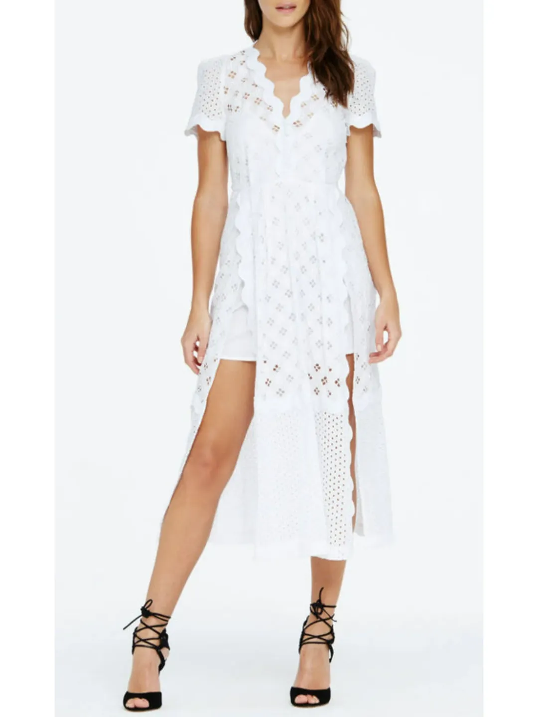 Alice McCall Daybreaker Midi Dress White Size AU 6 for rent on The Volte - main image