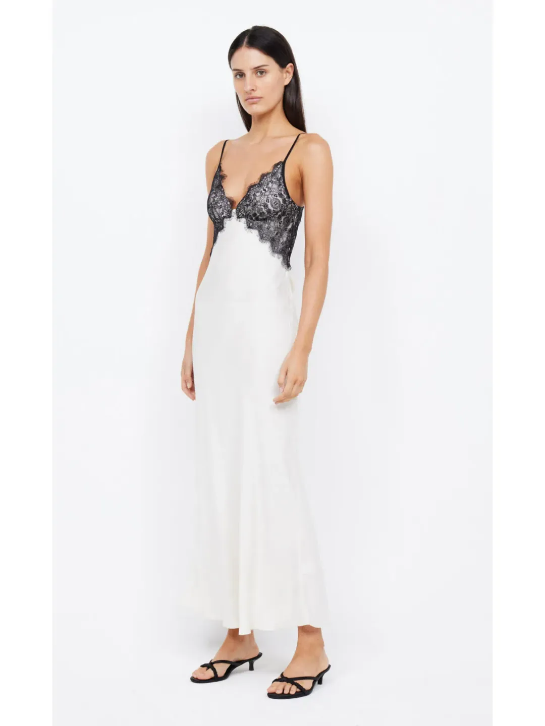 Bec & Bridge Emery Lace Maxi Dress Ivory/Black Size AU 8 for rent on The Volte - main image