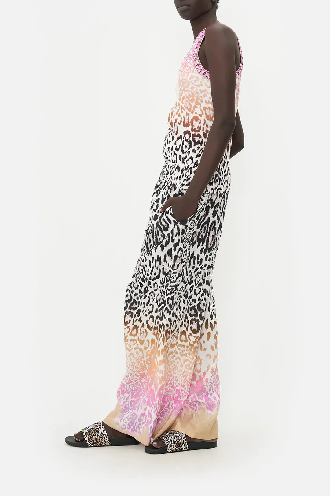 Camilla Kitty Kat Klub Jersey Tank Top Leopard Print  Size XL / AU 16 for rent on The Volte - main image