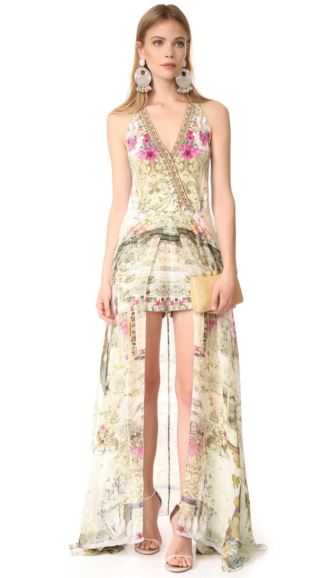 Camilla Girls in the Garden Wrap Romper Size S for rent on The Volte - main image