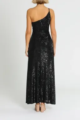 Montique Elle Sequin Gown in Black Size 10 for rent on The Volte - image 3