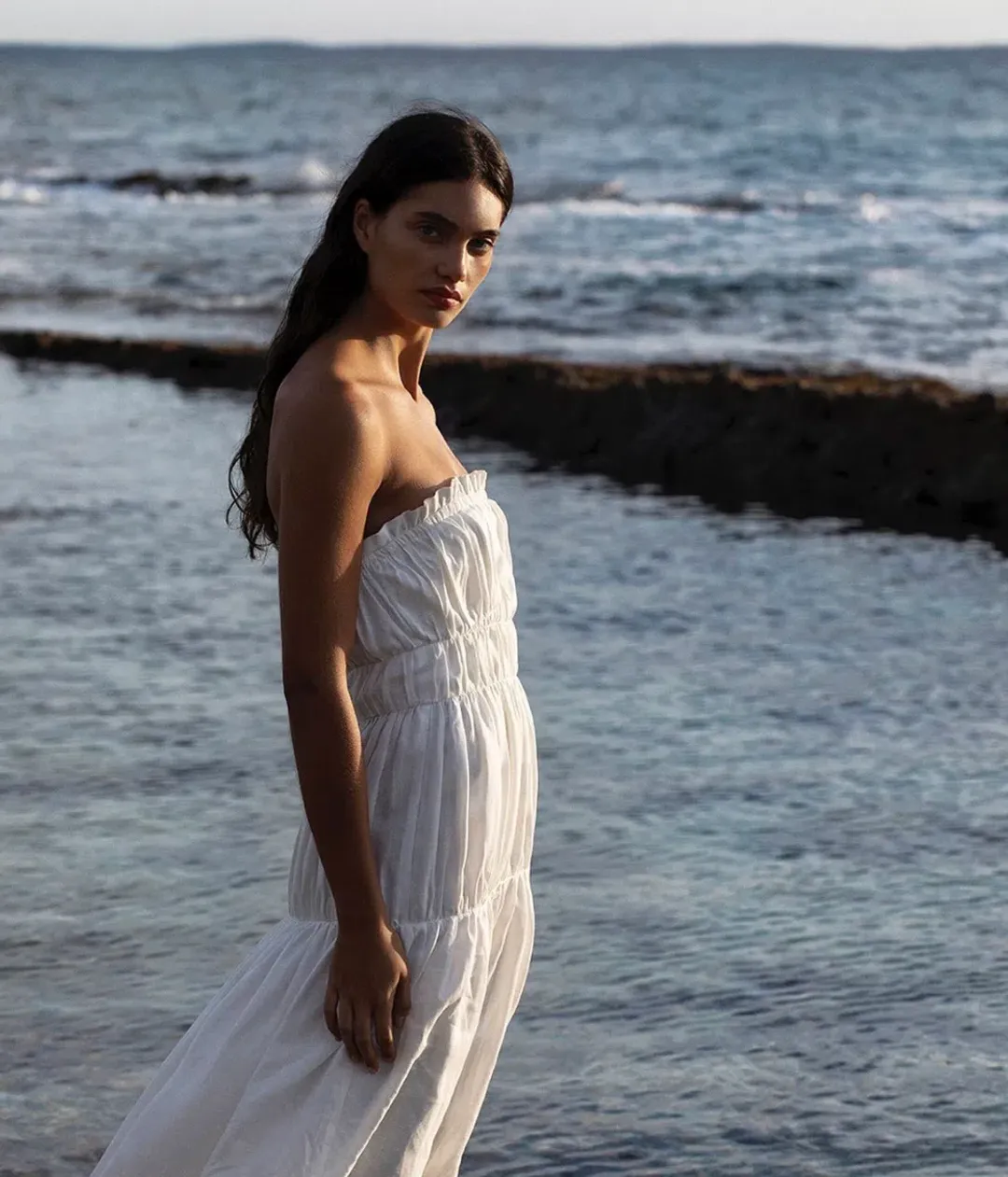 Sir The Label Evie Strapless Dress Ivory Size 2 / 10 AU for rent on The Volte - main image