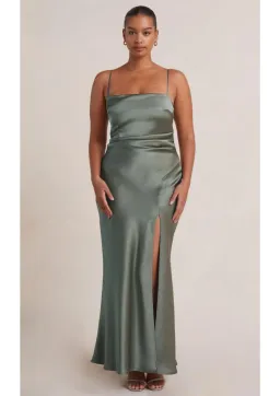 Bec & Bridge Nadia Maxi Dress in Khaki Size 10  for rent on The Volte - image 1