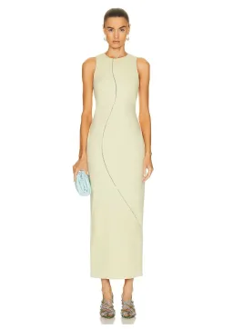 Sir The Label Esther Midi Dress Pistachio Green Size 2 / 10 AU for rent on The Volte - image 1