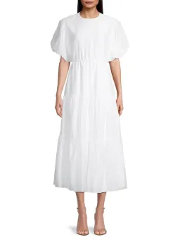 Sir the Label Franc Open Back Midi Dress Chalk White Size 1 / 8 AU for rent on The Volte - image 1