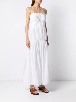 Sir The Label Dimitri Strapless Midi Dress Ivory Size 3 / 12 AU for rent on The Volte - image 2