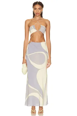 Sir The Label Adrianna Deconstructed Dress Cesco Print Size 2 / 10 AU for rent on The Volte - image 5