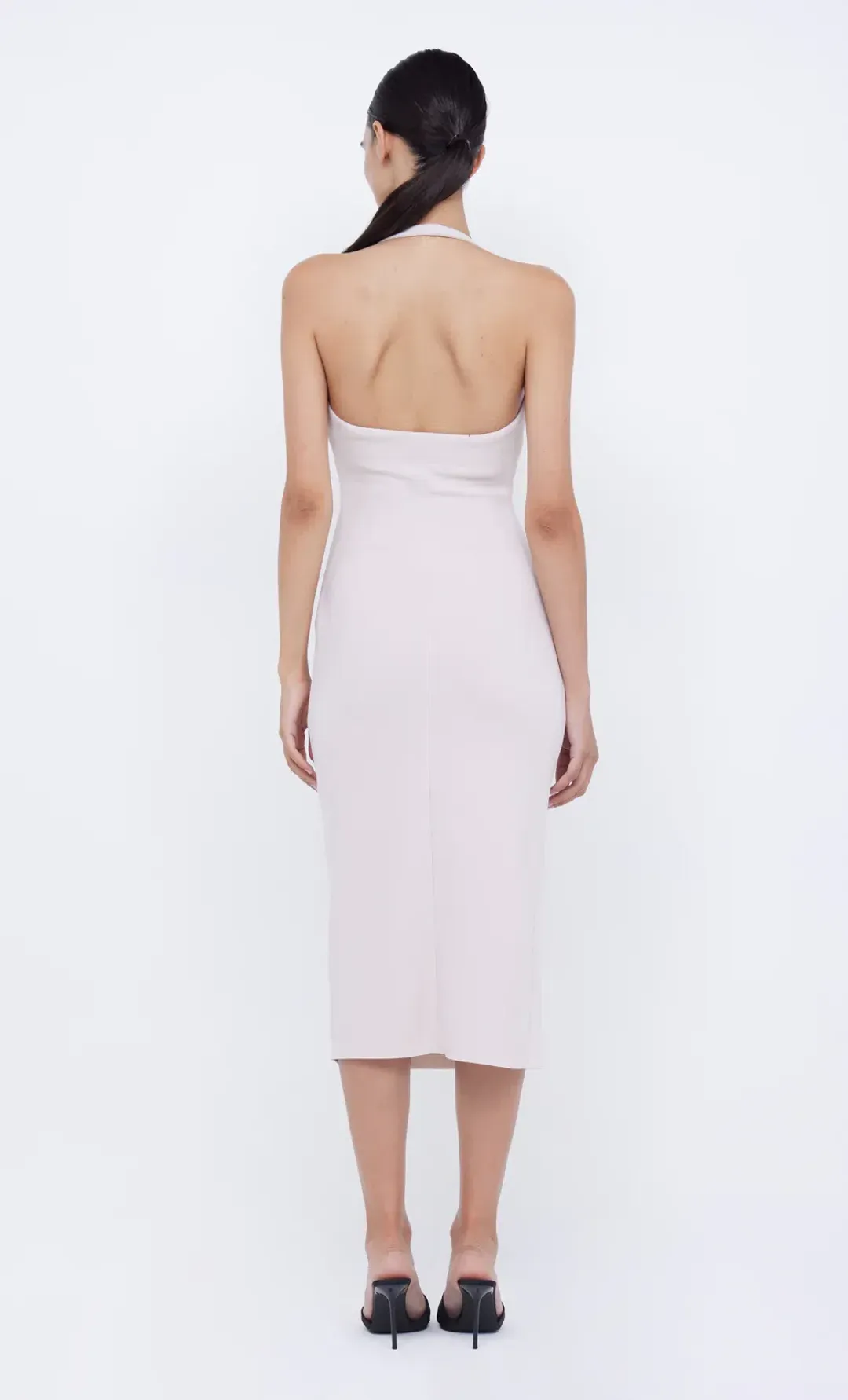Bec & Bridge Cyndie Halter Midi Dress Vanilla Bean Size AU 8 for rent on The Volte - main image