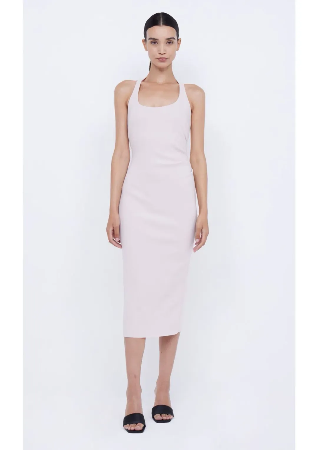 Bec & Bridge Cyndie Halter Midi Dress Vanilla Bean Size AU 8 for rent on The Volte - main image