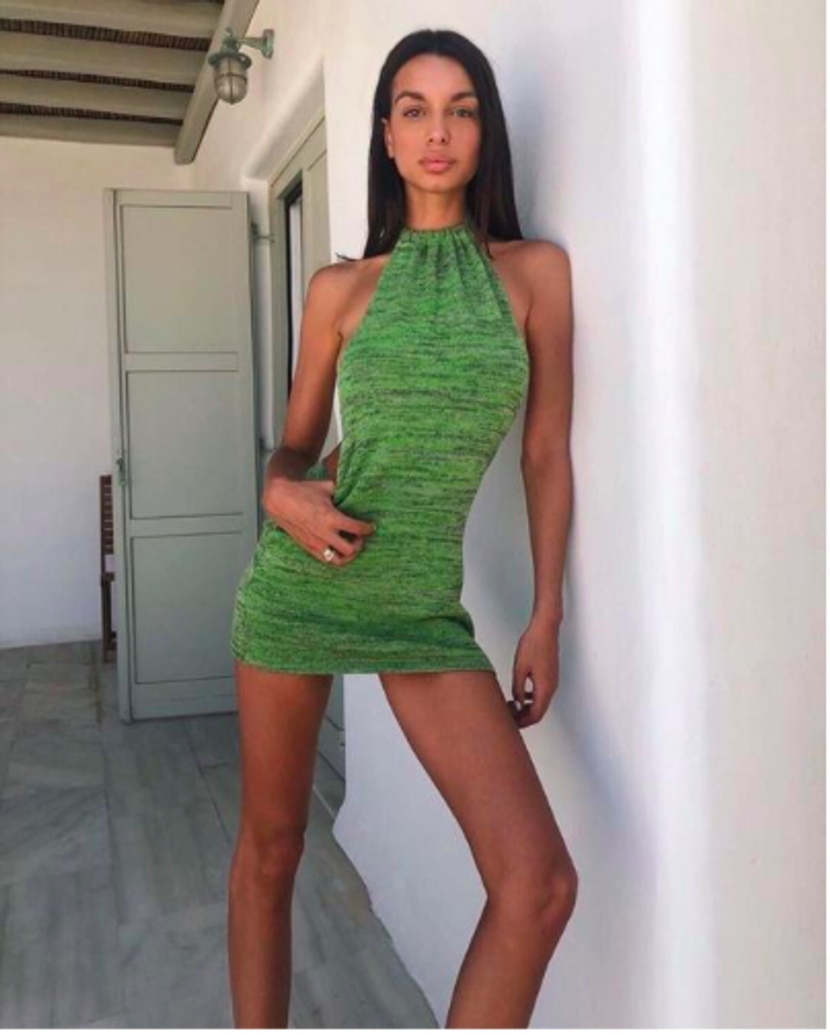 Bamba dress green size XS for rent on The Volte - main image