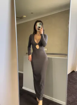 Kookai Sereya Maxi Dress Graphite Size XS / AU 6 for rent on The Volte - image 2