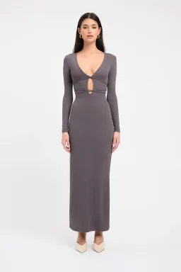 Kookai Sereya Maxi Dress Graphite Size XS / AU 6 for rent on The Volte - image 1