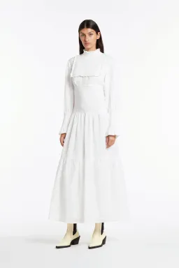 Sir The Label Diana Smocked Gown Ivory Size 1/AU 8 for rent on The Volte - image 2