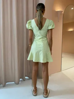 Sir The Label Panelled Mini Dress Pistachio Size 1 / AU 8 for rent on The Volte - image 3