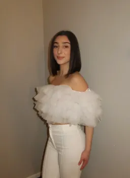 Selezza London Noelle Tulle Top White Size 6 for rent on The Volte - image 3