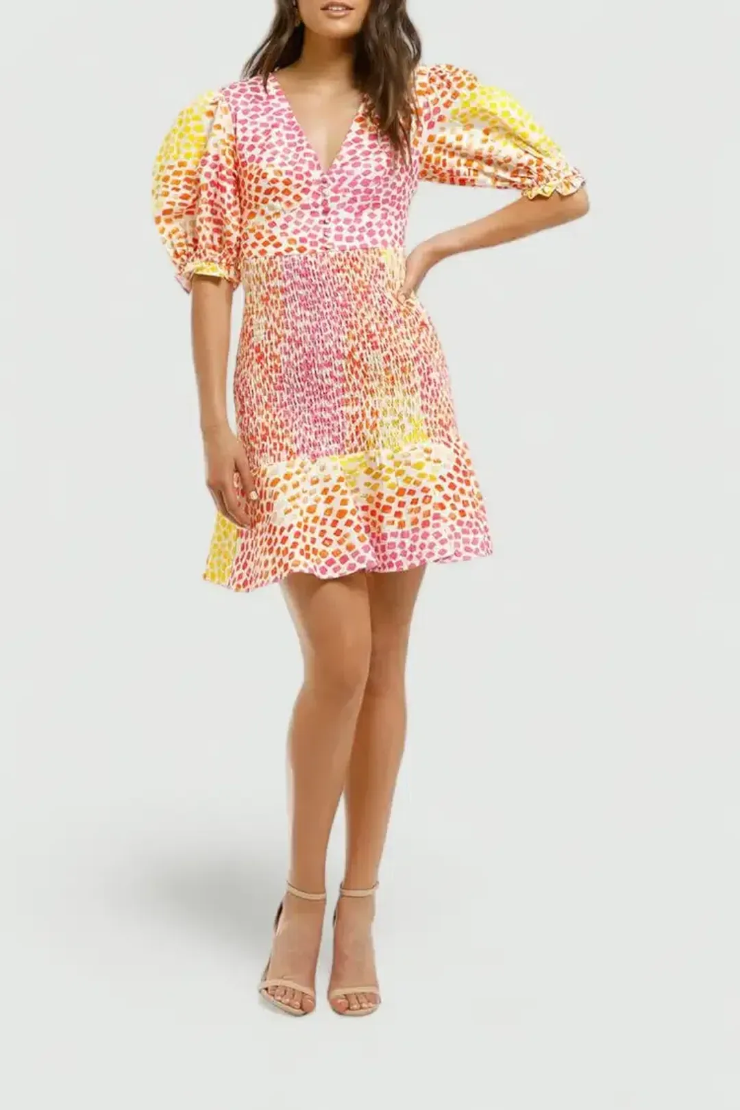 Ministry of Style Gazania Mini Dress Multi Print Size 10 for rent on The Volte - main image