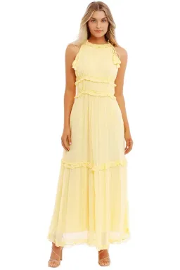 Ministry of Style Vintage Dreams Midi Dress in Butter Size 8 for rent on The Volte - image 1