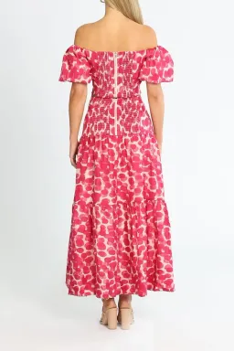 Ministry of Style Mottled Blossoms Top and Skirt Set Pink Print Size 10 for rent on The Volte - image 3
