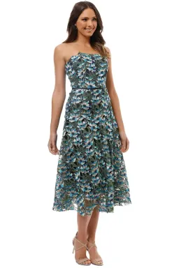 Moss and Spy Gardenia Strapless Dress Floral Size 8 for rent on The Volte - image 1